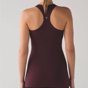 Lululemon Cool Racerback Tank Top Bordeaux Drama Burgundy 6